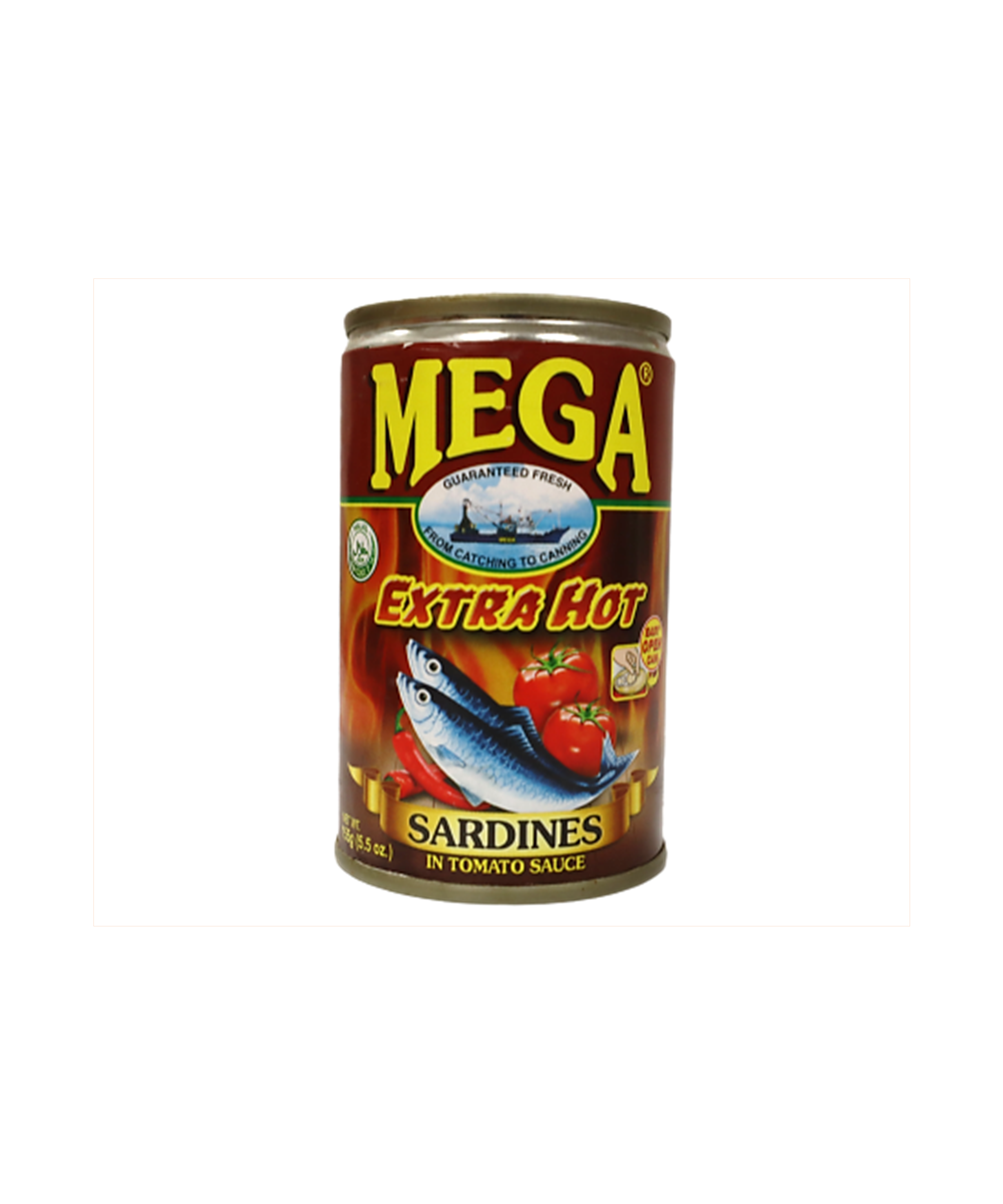 Mega Sardines Tomato Sauce-Extra Hot 155g