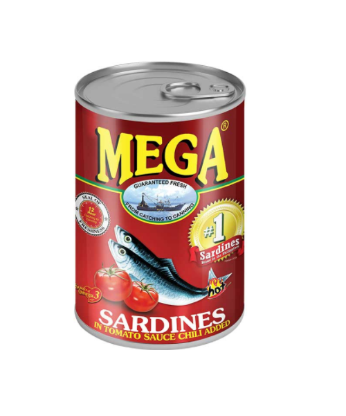 Mega Sardines in Tomato Sauce with Chili 425g
