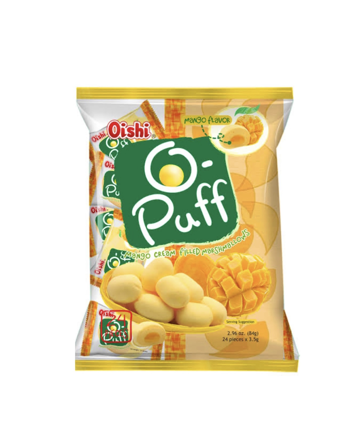 Oishi O-Puff Marshmallow Mango 84g